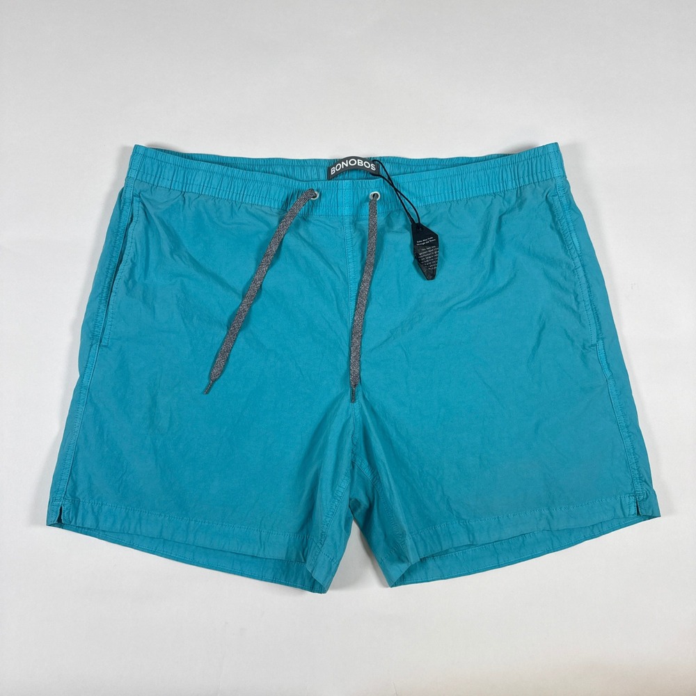 Bonobos Swim Trunks Mens XL Blue 5 Inch Inseam Drawstring Beach Summer